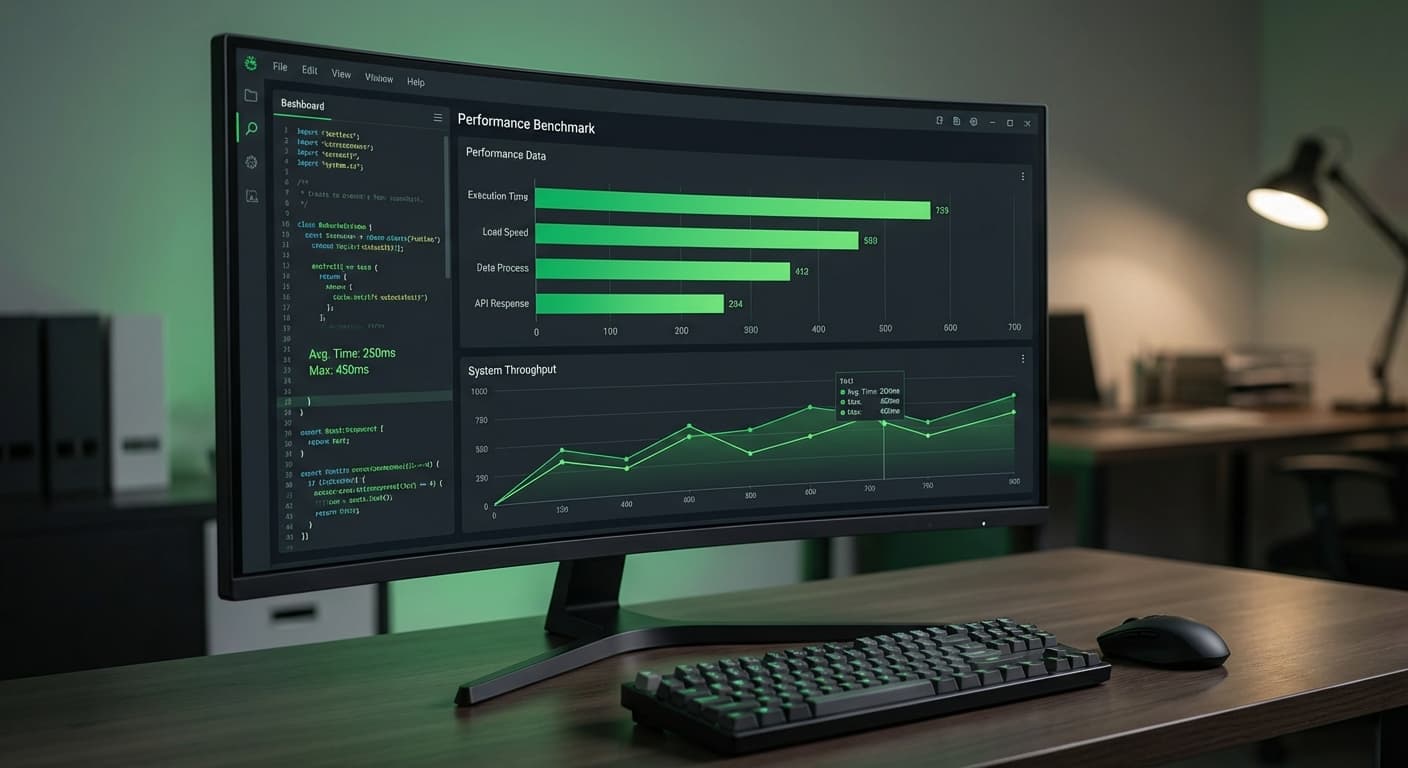 Leistungs-Benchmark-Visualisierung vergleicht Ausführungszeiten von ArcPy und GeoPandas