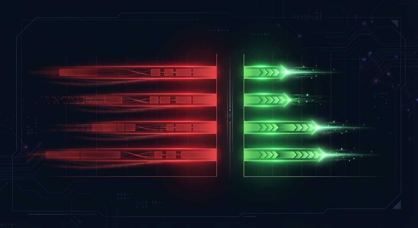 Performance-Benchmark-Visualisierung mit AWS-Geodaten-Verarbeitungszeiten für Lambda, S3 und Athena